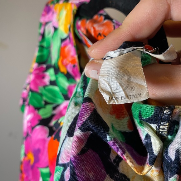 80s Floral Short Sleeve Button Down - Picture 8 of 11